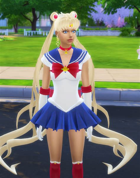 Sailor Moon Dress Hair By Silvermoon Симс 4 Симс Симы