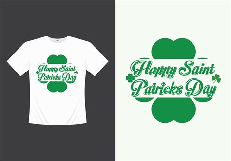 Happy Saint Patricks Day Printable Vector Illustration Template T