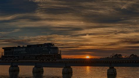 Train Sunset Frank Davis Photography