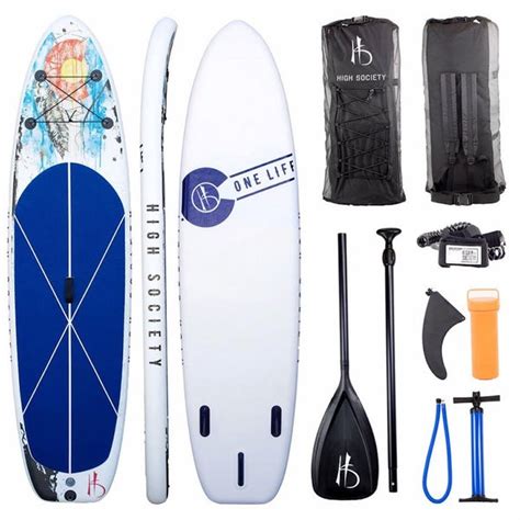 New High Society 106 Inflatable Stand Up Paddleboard Isup Package