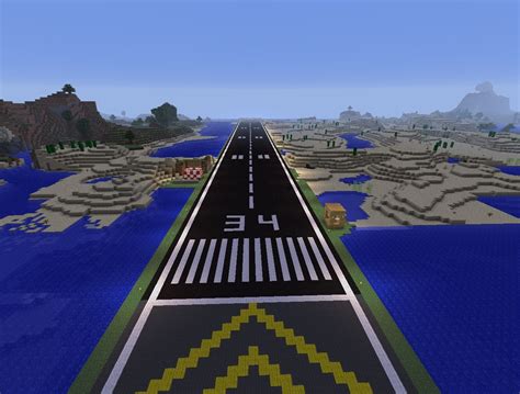 Grasmere International Airport Runway 9834 Minecraft Map