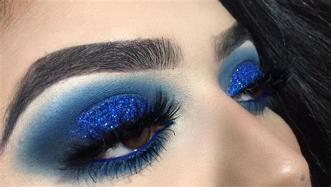 Makeup By Salma On Instagram Royal Blue Glitter Smokey Eyes