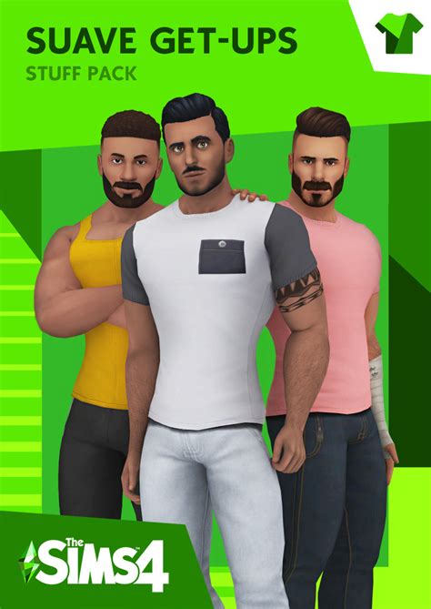 Suave Get Ups Stuff Pack Fan Made Cc Stuff Pack Sims 4 Sims Maxis
