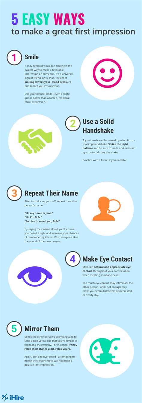How To Make A Great First Impression Job Search Tips Ihire