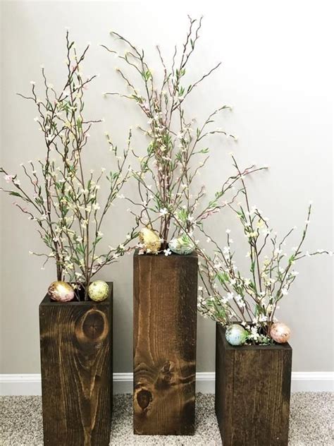 Farmhouse Vases Set Of 3 Floor Vases Farmhouse Decor Large Floor Vase Rustic Decor Porch