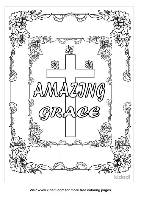 Free Amazing Grace Coloring Page Coloring Page Printables Kidadl