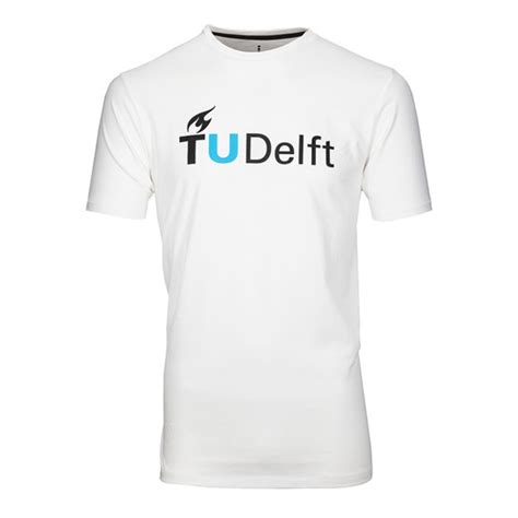 T Shirt Tu Delft Heren Wit