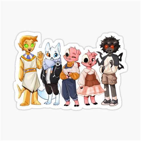 Dream Smp Mob Kids Sticker For Sale By Pamelloe Redbubble