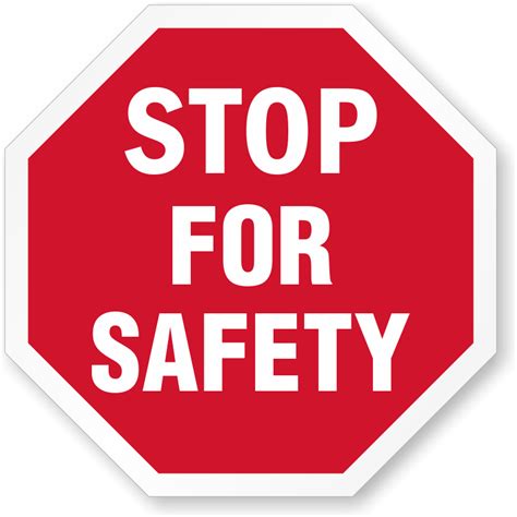 Stop For Safety Hard Hat Decals Signs Sku Hh 0424