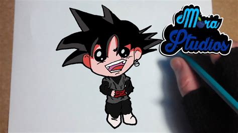 Cómo Dibujar a Goku Black SSJ How To Draw Black Goku SSJ Dragon