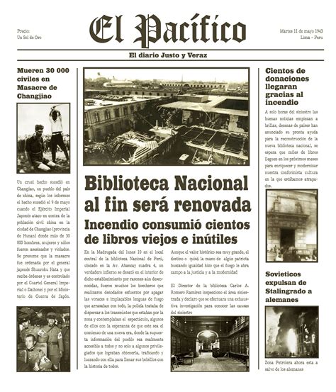 Portada Periódico Antiguo Imagenes De Periodicos Noticias De