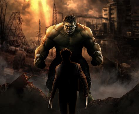 Hulk Vs Wolverine Wallpaper Hd Superheroes 4k Wallpapers Images