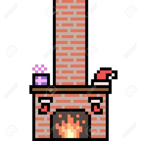Pixel Art Fireplace Pixel Art Pixel Banner Printing