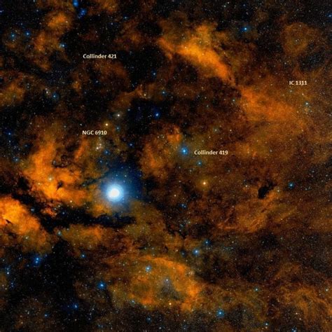 Gamma Cygni Nebula Sadr Region Constellation Guide