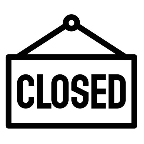 Closed Sign Template Word