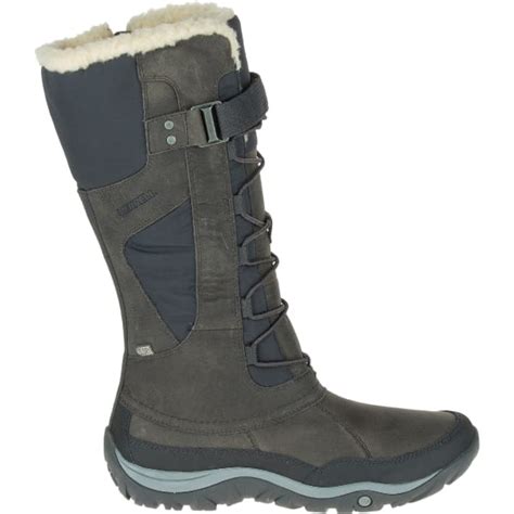 MERRELL Women S Murren Tall Waterproof Winter Boots Pewter Eastern Mountain Sports