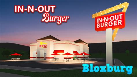 Bloxburg In N Out Burger Youtube