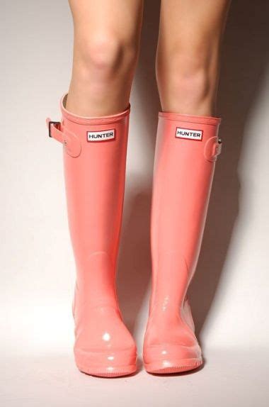 Hunter Coral Boots Coral Boots Hunter Boots Rain Boots