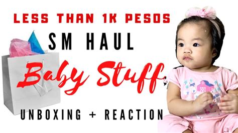 Must Haves For Babies 6months Less Than 1k Sm Haul Filipina Mommy