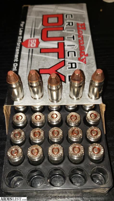 Armslist For Sale 357 Sig Hornady Critical Duty Ammo 50 Round Boxes