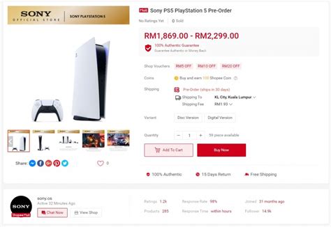It is slated to launch on 11 december 2020. Sony Playstation 5: Tempahan awal unit terhad di Shopee ...