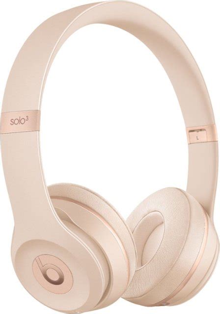 Beats By Dr Dre Beats Solo3 Wireless Headphones Gold Mr3y2lla Best Buy