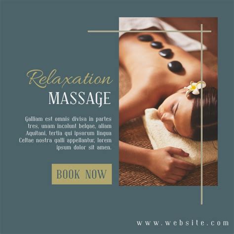 Copy Of Beauty Spa Massage Center Advertisement Insta Postermywall