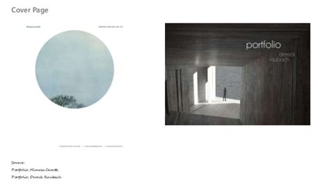 Architecture Portfolio Cover Page Design