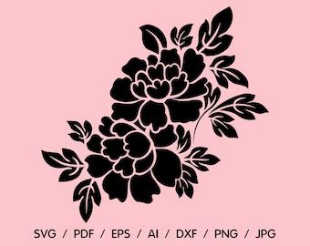 30+ Free Peony Svg File Images Free SVG files | Silhouette and Cricut