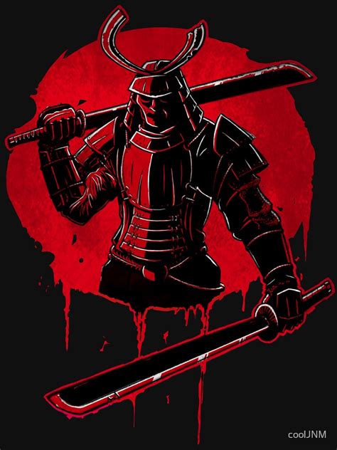 Blood Moon Samurai Unisex T Shirt By Cooljnm Redbubble