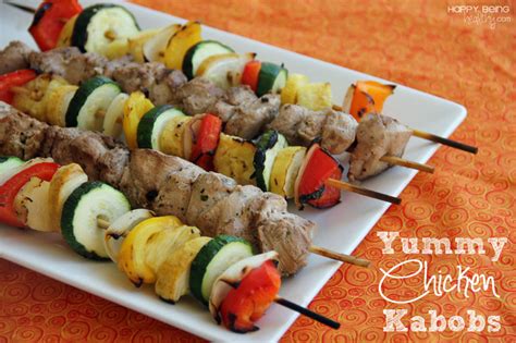 On the picture above, they are served with the sweet potato fries, also from costco. Chicken/Beef Kabobs | Happy Being Healthy