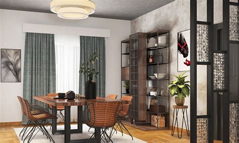 Wooden Partition Between Living Cum Dining Area Designs | Design Cafe