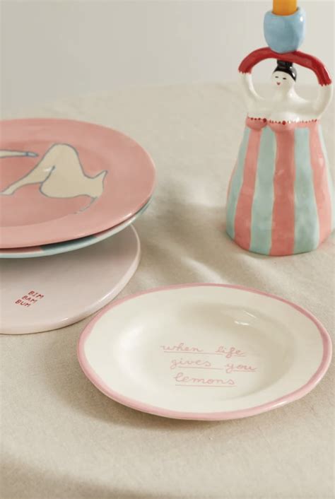 something fun laetitia rouget ceramic dinner plate the best stylish dinnerware and glassware