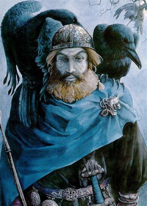 Odins Ravens Huginn And Muninn Huginn And His Sidekick Muninn Were