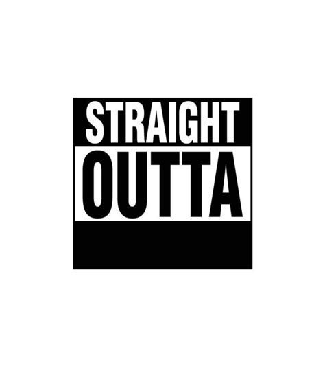Straight Outta Cut File DXF SVG PNG eps vinyl decal Cricut | Etsy