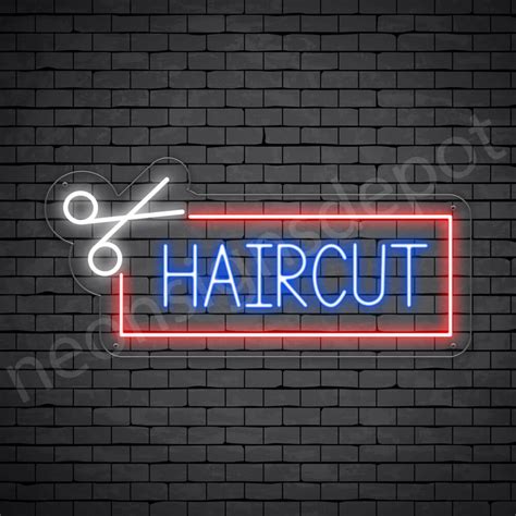 Barber Neon Sign Haircut Neon Signs Depot