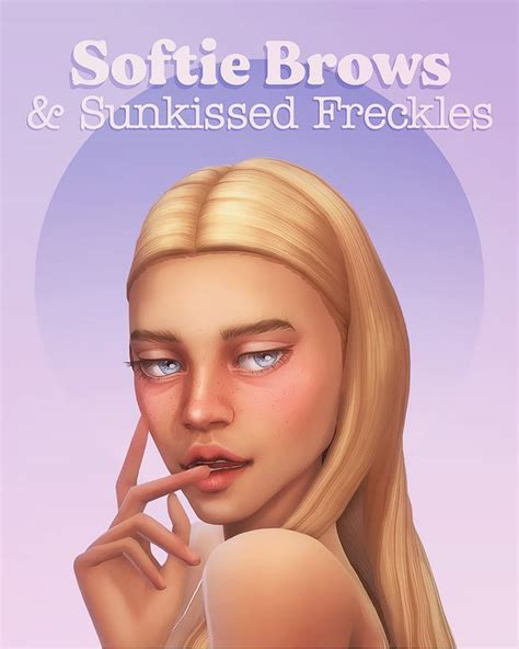 Softie Eyebrows And Sunkissed Freckles Miiko On Patreon In 2021 Sims