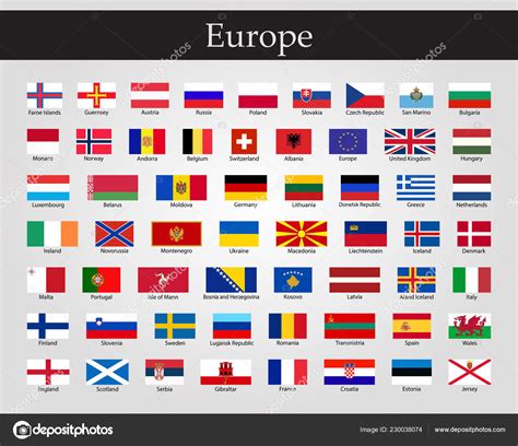 Tous Les Drapeaux De L Europe
