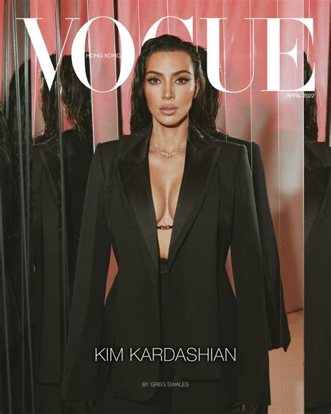 Kim Kardashian Shows Off Her Ample Cleavage In Tiny Bra For Vogue Hong Kong As Fans Think She’s