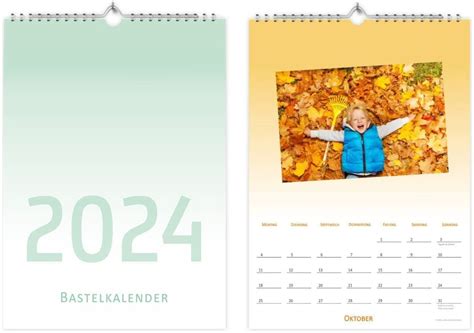 A4 Fotokalender 2024 Zum Selbstgestalten Bastelkalender