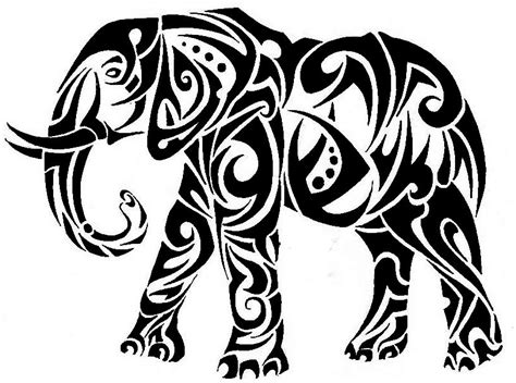 Elephant Tattoo Tribal Tribal Animal Tattoos Tribal Animals Elephant