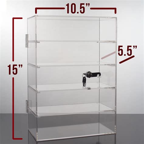 Retail Racks And Fixtures New 5 Shelf Acrylic Counter Top Display Case
