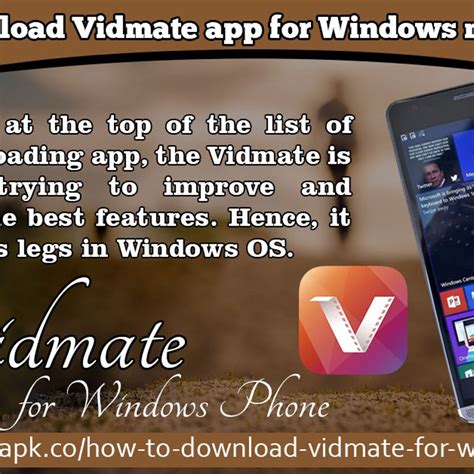 How To Download Vidmate App For Windows Mobile Phone By