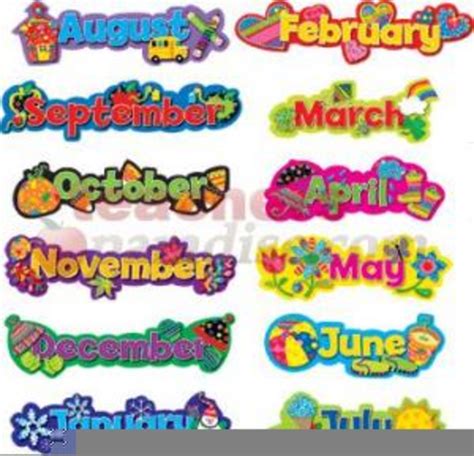 Free Clipart For Teachers Months Of The Year Free Images At