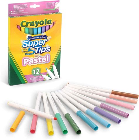 Crayola Super Tips Medium Tip Washable Marker Pens 12 Pack School