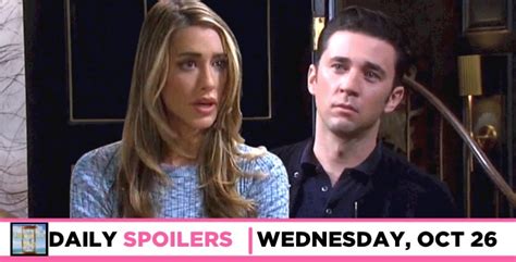 DAYS Spoilers For October 26 Chad Plays Cat And Mouse With Sloan