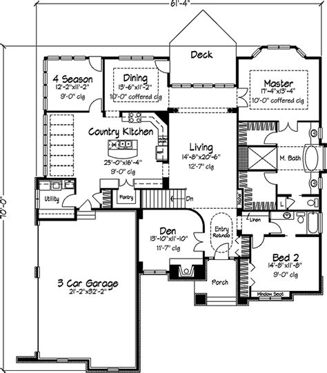 Elegant Brick Ranch House Plan 73062hs Architectural Designs