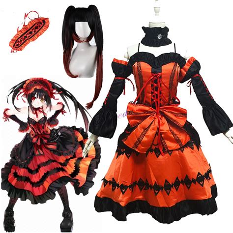 Halloween Costume♨ Anime Date A Live Tokisaki Kurumi Cosplay Costume