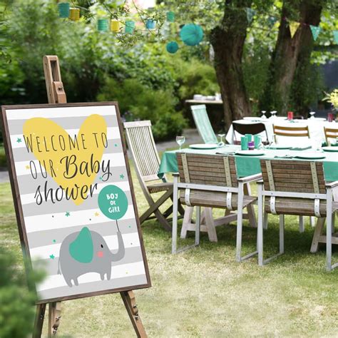 10 Backyard Baby Shower Decoration Ideas For A Party Blog Square Signs