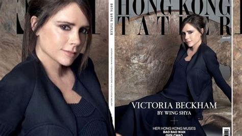 victoria beckham looks effortlessly stylish as she graces cover of the hong kong tatler mirror